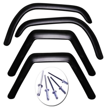 Combo Jogo de Alargador de Para-lamas em fibra resistente com rebites p/ Jeep Willys 60 a 83 (4 peças)