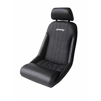 Banco Estilo Retrô Fixo BA06 San Marino em Courvin Preto com apoio de Cabeça - Ideal para Roadster ou Spiders